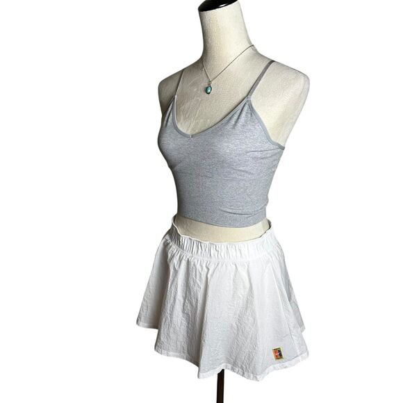 Nike Dri-FIT Tennis Skirt White Built In Shorts M | Preppy Retro Court Skort - Picture 3 of 10